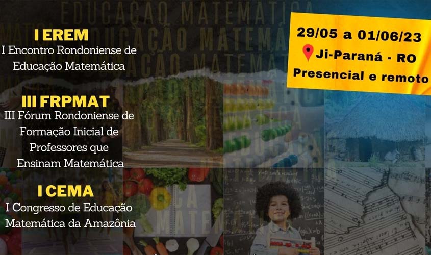 UNIR, IFRO E SBEM realizam eventos integrados na área de Educação Matemática