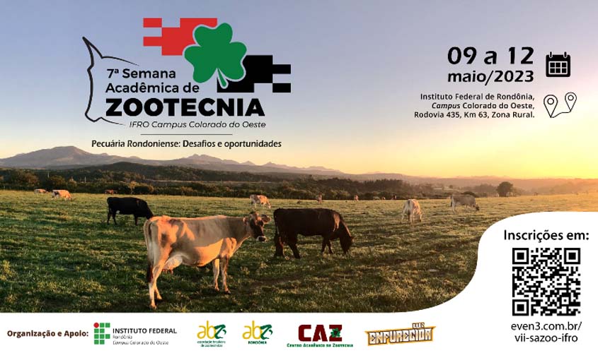 Continuam abertas as inscrições para 7ª Semana de Zootecnia