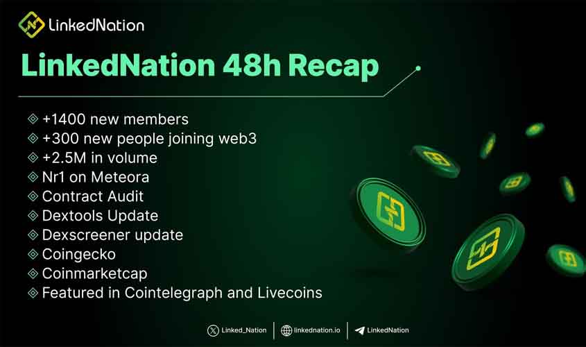 Lançamento bem-sucedido da LinkedNation, uma criptomoeda brasileira, comprova o potencial real do blockchain