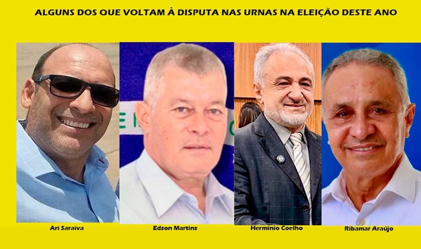 Ex-políticos disputam vaga na Assembleia Legislativa