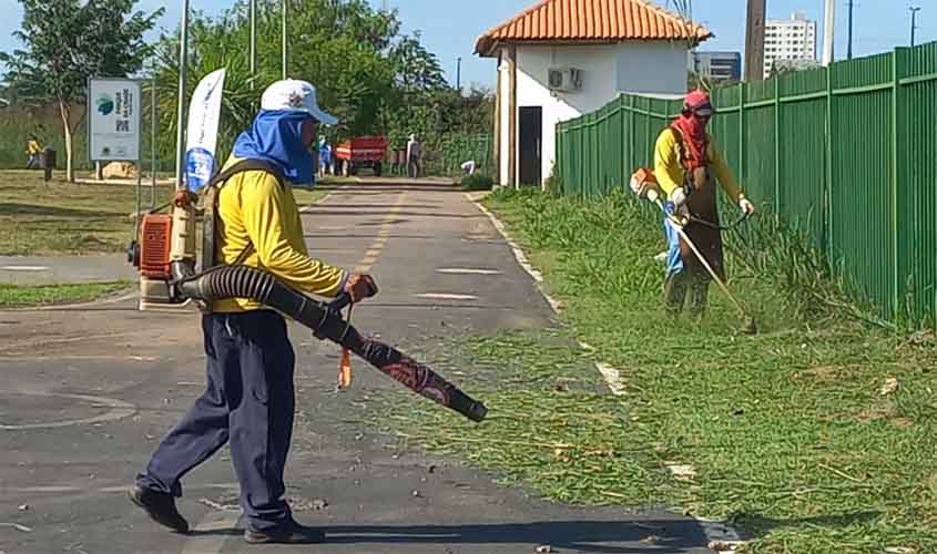 Semusb prepara o Parque da Cidade para receber o público no Arraiá da Prefs