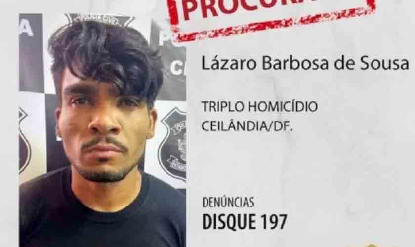 Justiça nega pedido de cela individual para Lázaro Barbosa, o 