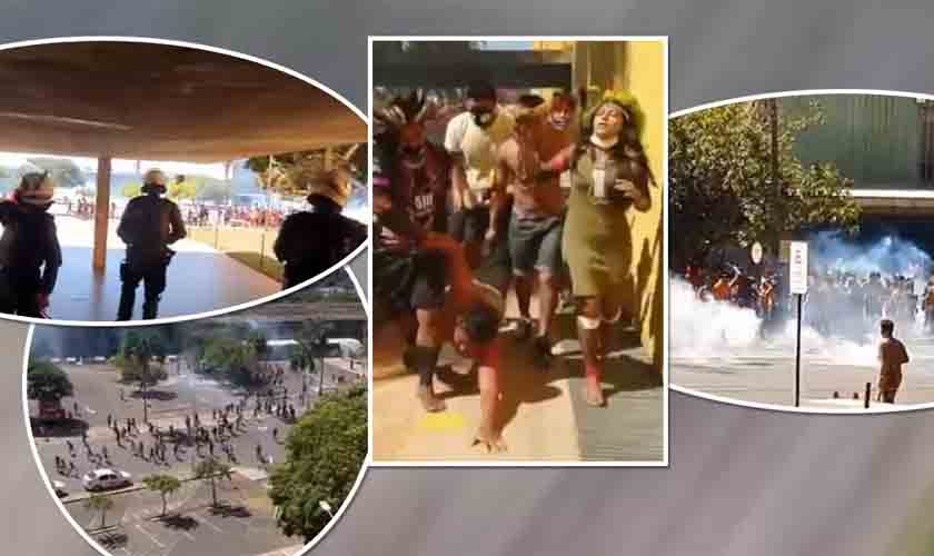 PM de Brasília volta a atacar indígenas com grande violência (vídeos)