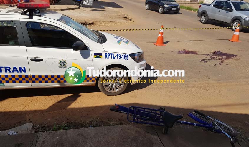 URGENTE: Ciclista morre após ser atropelado por caminhonete na capital