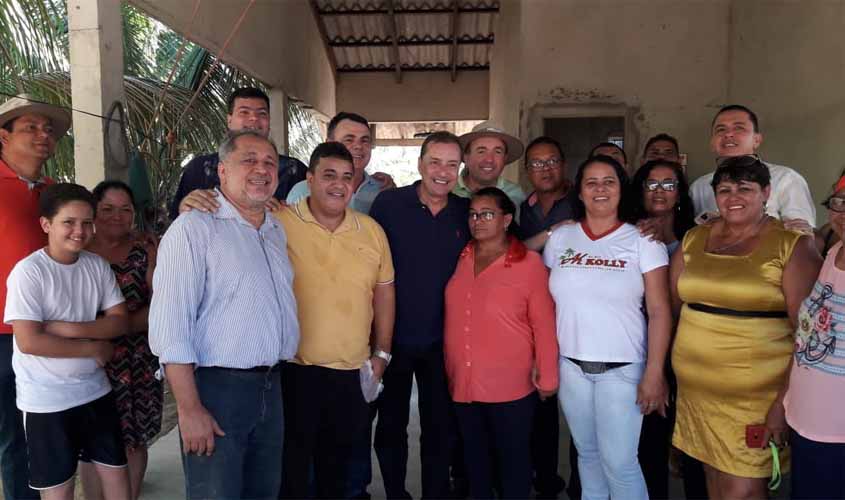 Prefeito, secretário e vereadores vistoriam estradas na Terra Santa