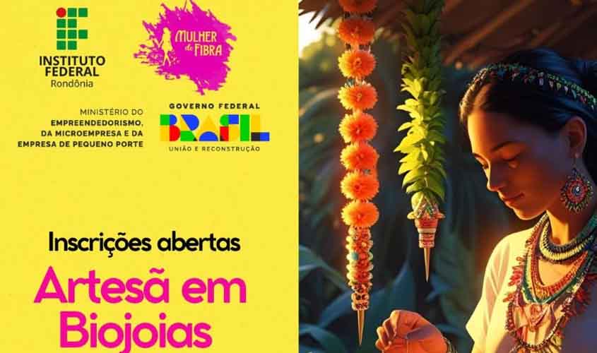 IFRO oferta cursos gratuitos de Artesã em Biojoias em Comunidades Indígenas