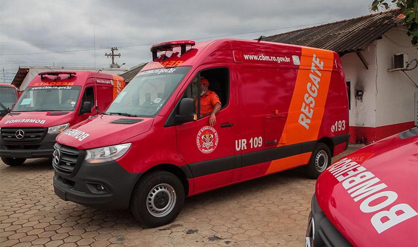 Corpo de Bombeiros recebe novas Unidades de Resgate e Equipamentos de Proteção Individual