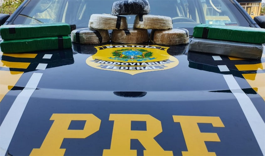 Em Porto Velho/RO, PRF apreende carregamento de pasta base e cocaína