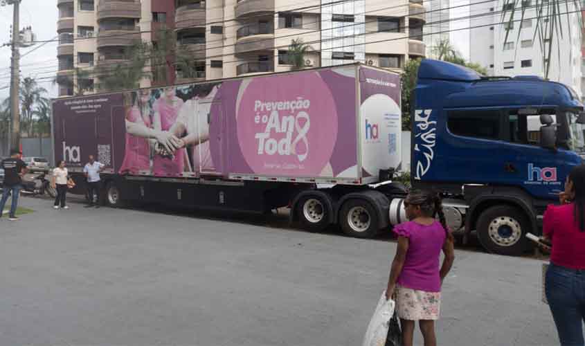 Carreta do Hospital de Amor retorna à OAB Rondônia para exames de mamografia