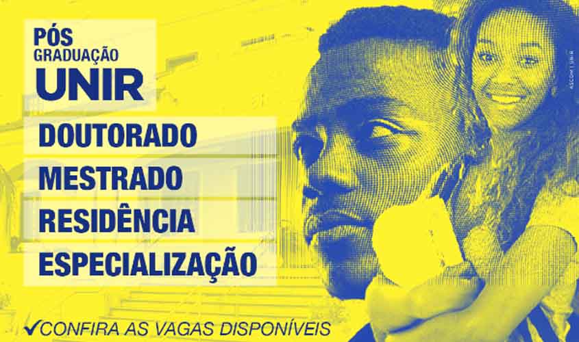 UNIR tem inscrições abertas em cursos de Pós-Graduação