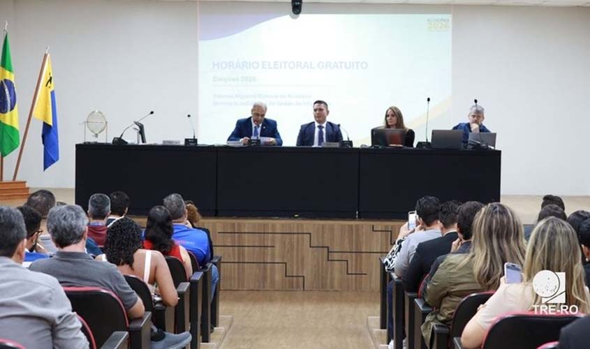 TRE-RO define ordem de veiculação no rádio e na TV