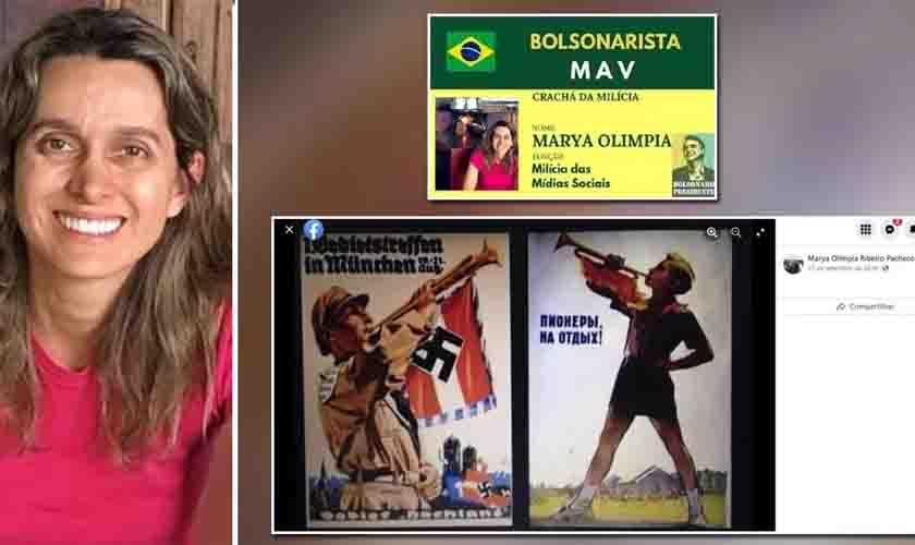 Promotora bolsonarista publica propagandas nazistas no Facebook