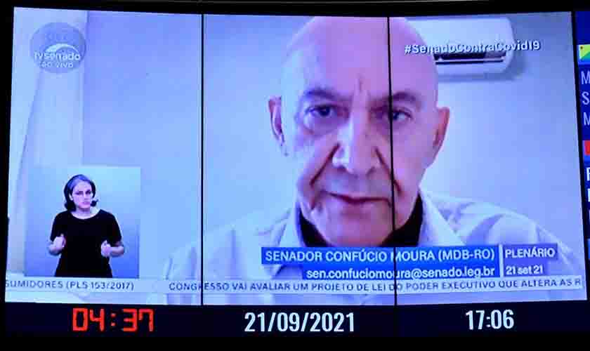 Confúcio Moura se licencia do Senado; Comissão da Covid-19 terá novo presidente