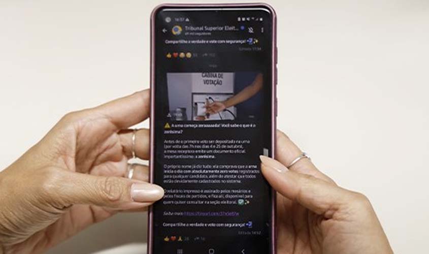 TSE orienta eleitores e combate desinformação no WhatsApp