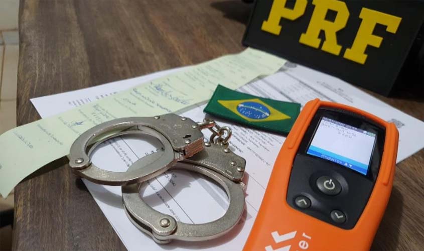 PRF detém motorista por embriaguez ao volante