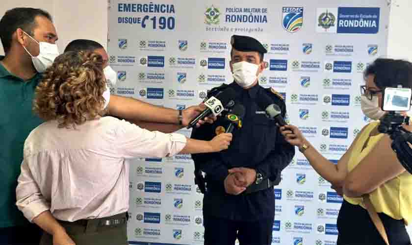 Em coletiva de imprensa comandante-geral da PM fala sobre operação Nova Mutum