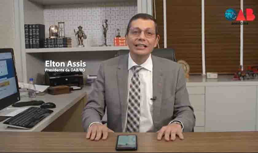 Presidente da OABRO convida você para participar da Advocacia Conectada