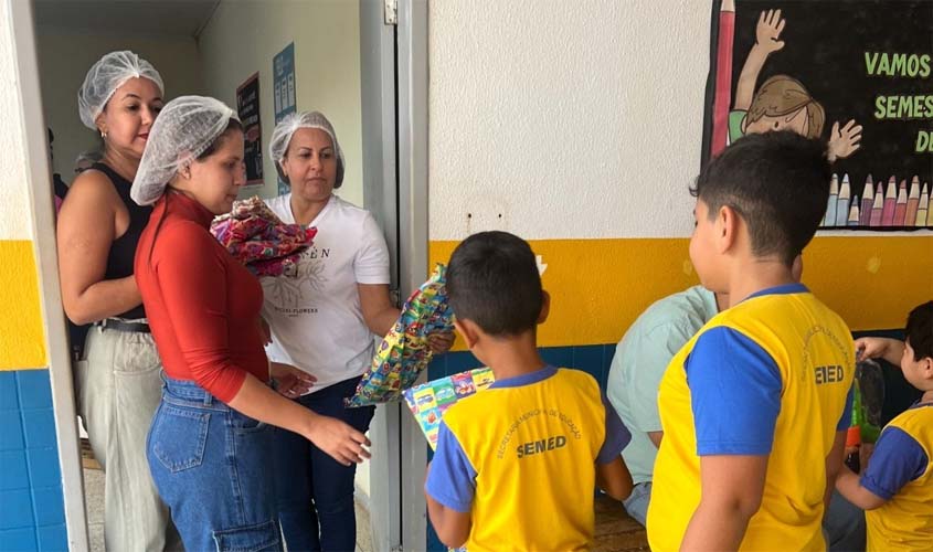 Ação leva alegria a crianças da zona rural de Porto Velho