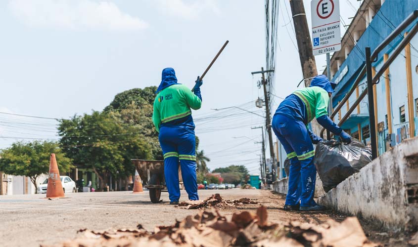 Limpeza urbana avança em vários pontos de Porto Velho