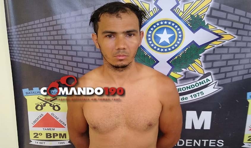 PM prende assaltante logo após roubo em comércio