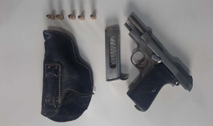 Operação Paz no Campo - Polícia Militar apreende arma de fogo