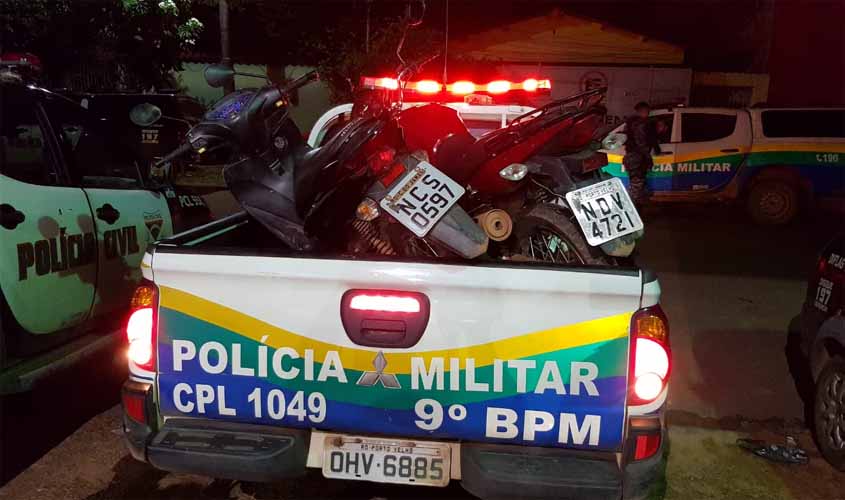 Polícia intercepta comboio de motos roubadas na BR-364, recupera duas e prende jovem