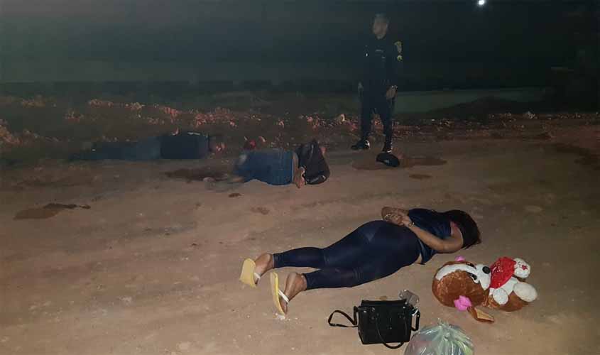 Trio é preso com um quilo e meio de cocaína na BR-364