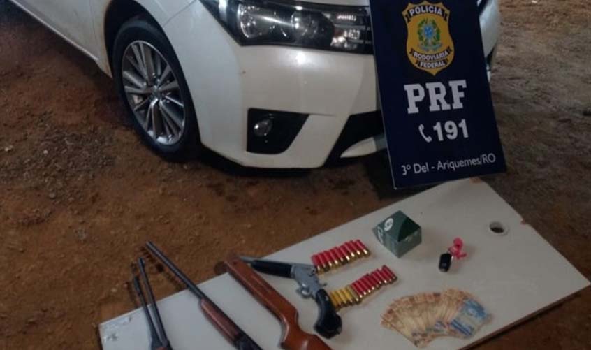 Doze horas após ser roubado, carro é recuperado pela PRF em Alto Paraíso (RO)