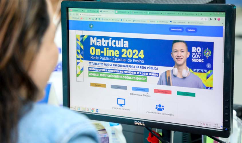 Matrícula on-line para estudantes que vão ingressar na Rede Estadual de Ensino segue até sexta-feira