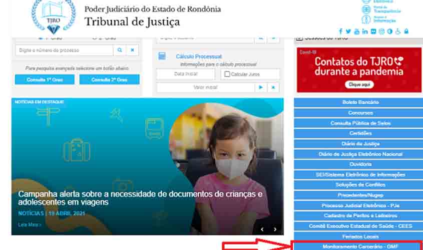 Dados sobre execução penal estão disponíveis no portal do TJRO