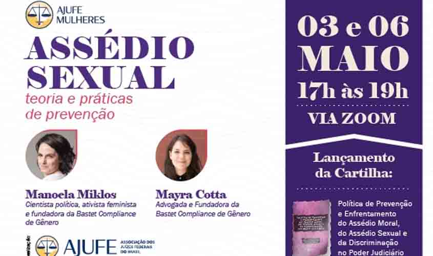 Curso sobre assédio sexual já está com inscrições abertas