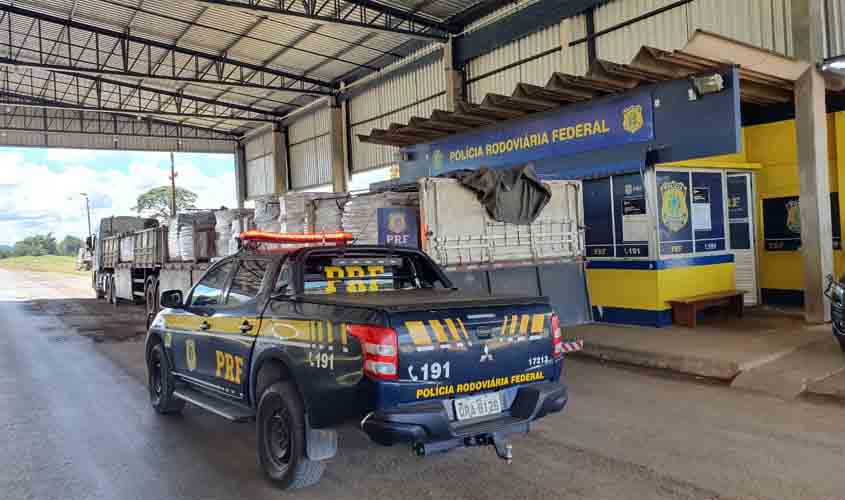 Em Ariquemes/RO, PRF e SEFIN/RO registram flagrante de crime fiscal