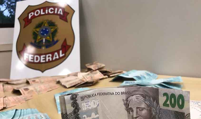 PF prende dois homens com quantia em notas falsas recebidas pelos Correios em Vilhena/RO