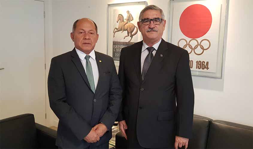 Coronel Chrisóstomo solicita recursos para ginásio de Guajará-Mirim