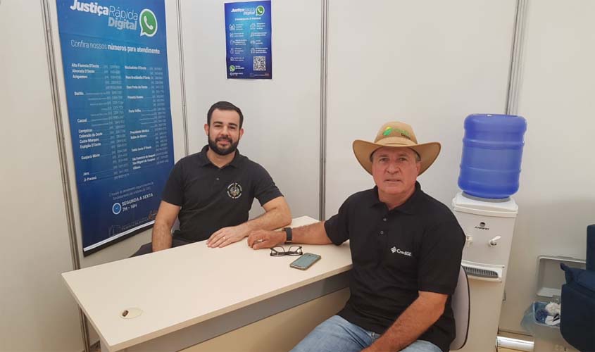 Justiça Rápida tem stand no Rondônia Rural Show Internacional, em Ji-Paraná