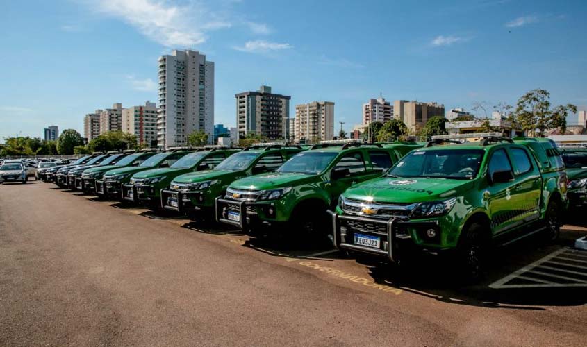 Viaturas e equipamentos são entregues pelo Governo de Rondônia para fortalecimento das ações da Segurança Pública