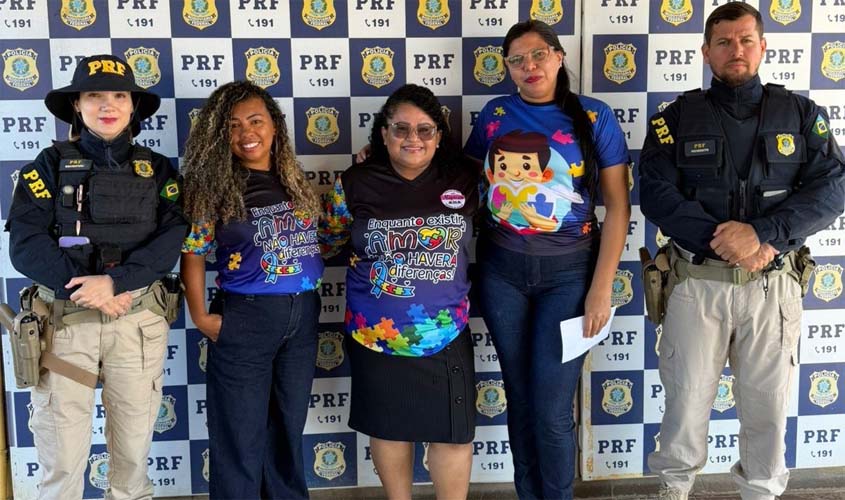 PRF realiza ação no Dia do Orgulho Autista em RO