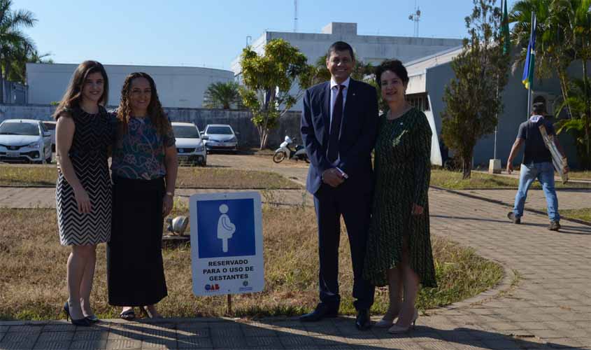 TJRO atende solicitação da OAB/RO e reserva vaga em estacionamento para gestante