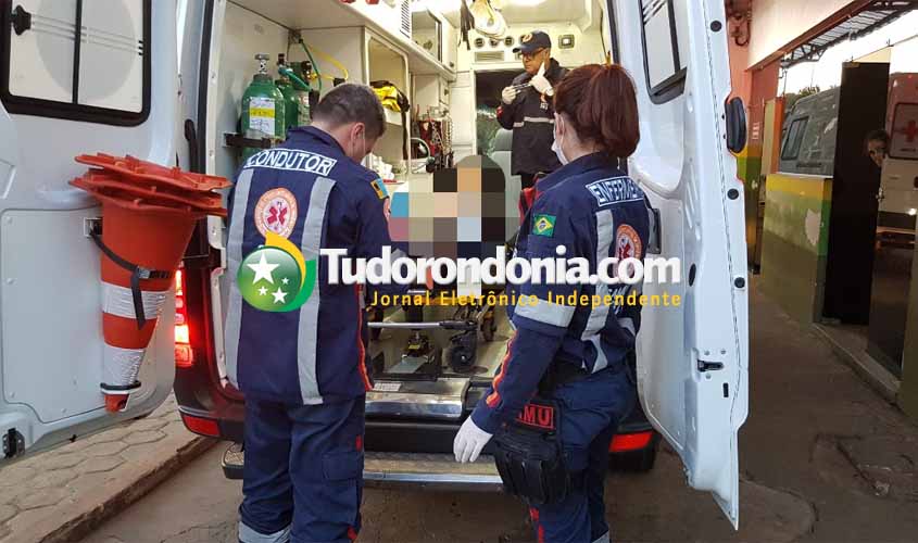 Homem é socorrido em estado grave após levar facada no tórax