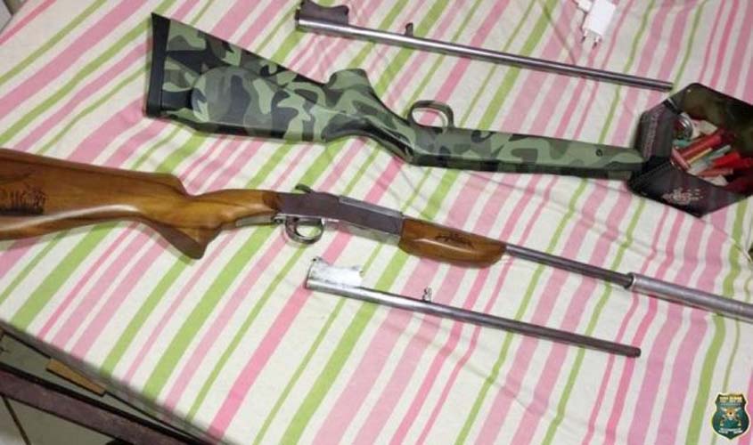  PM apreende arma e munições ao atender caso de violência doméstica