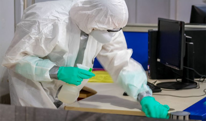 Governo prioriza limpeza e desinfecção do Palácio Rio Madeira