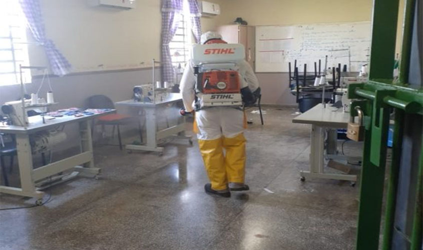 Sejus faz chamamento para serviço de sanitização para todas unidades