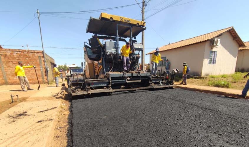 Serviço de recapeamento nas ruas do residencial Cristal da Calama é iniciado