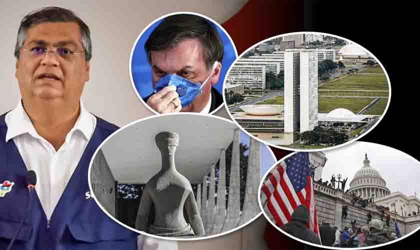 Flávio Dino adverte que Bolsonaro tentará invadir STF ou Congresso, como Trump fez com o Capitólio