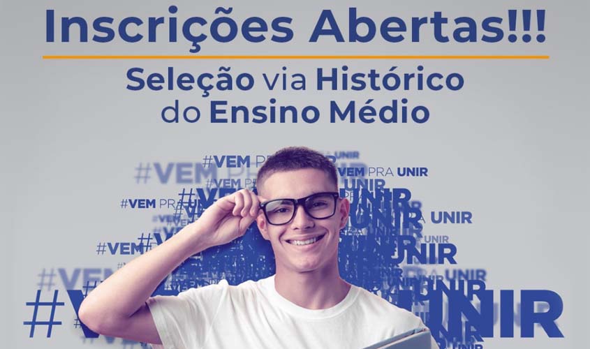 Inscrições para cursos de graduação da UNIR com notas do Ensino Médio encerram nesta quarta-feira, dia 24
