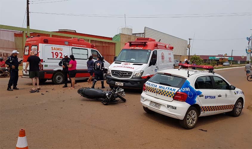 Motorista avança preferencial e causa acidente grave