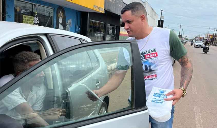 Pit stop orienta população sobre queimadas e descarte correto de resíduos