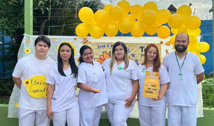 Acadêmicos de Enfermagem da FIMCA promovem ação do Setembro Amarelo no Hospital João Paulo II
