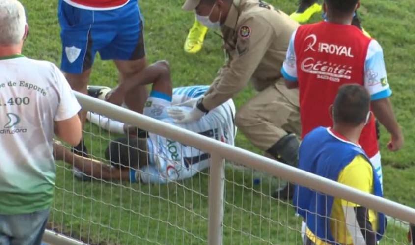 Jogadores do Ji-Paraná trocam socos na Série D e PM intervém com spray de pimenta