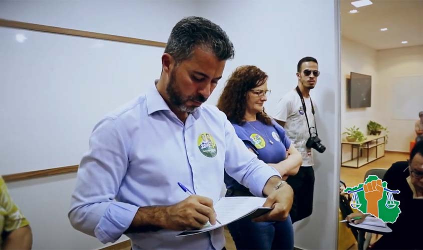 Sindicatos Unidos entregam pauta unificada da classe trabalhadora ao candidato Marcos Rogério 